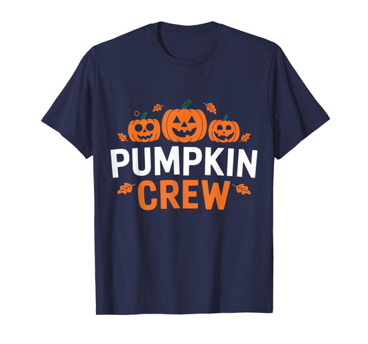 Pumpkin Crew Funny Matching Pumpkin Patch Family T-Shirt