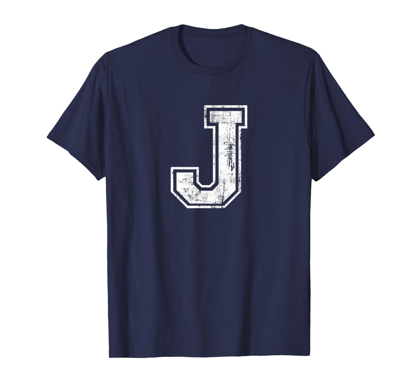 Letter J Uppercase Alphabet Initial School College Varsity T-Shirt