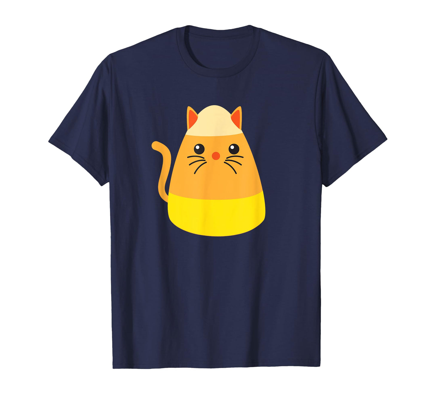 Candy Corn Cat Costume Halloween Kids Cat Candy Corn T-Shirt