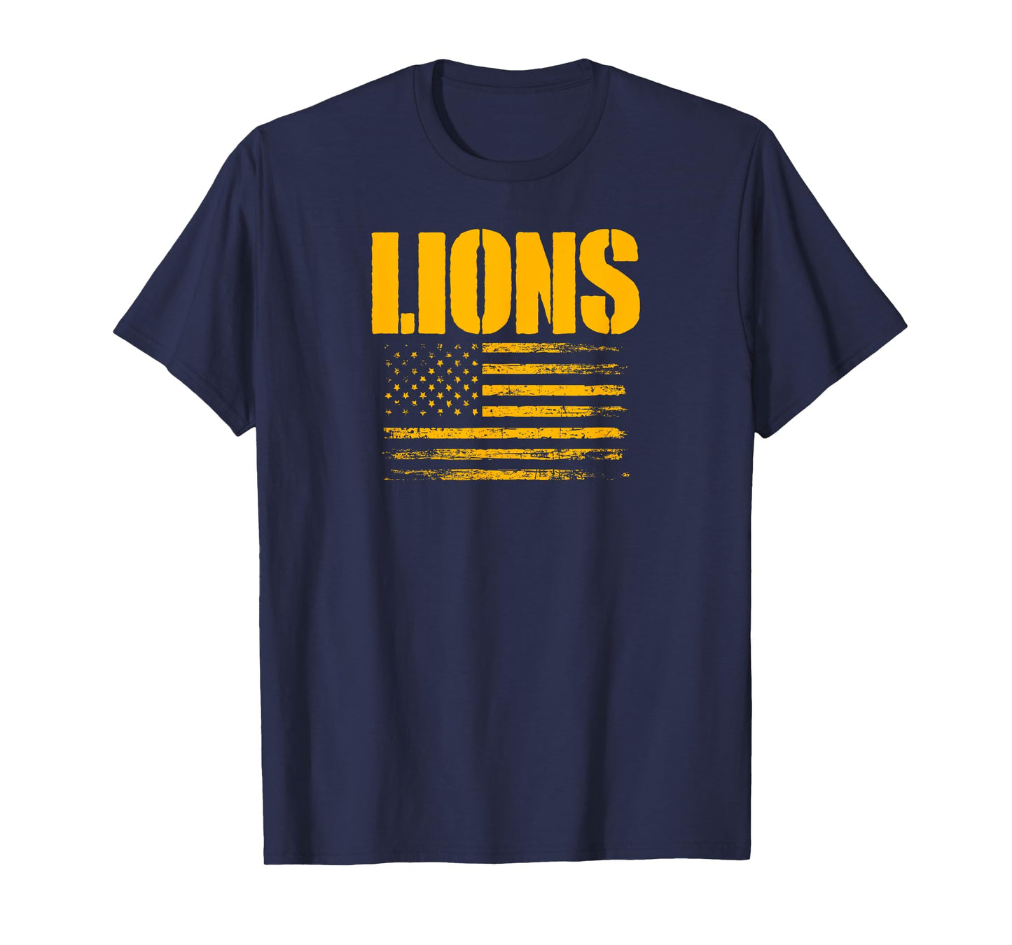Lewisville Lions USA Flag Pride T-Shirt