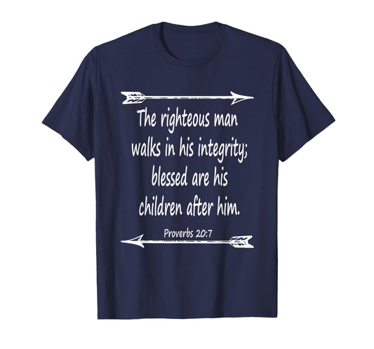 Fathers Day Bible Verse T-Shirt Tee Christian Scripture T-Shirt