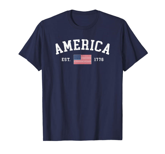 American Flag USA United States Of America US 4th of July T-Shirt