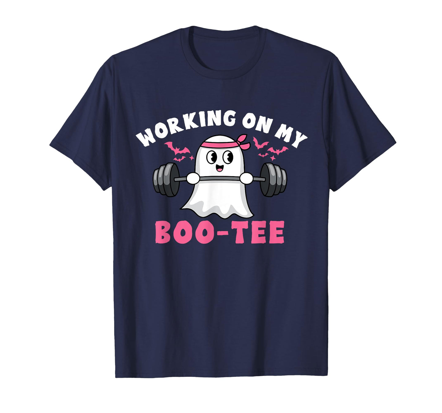 Working on My Boo tee Halloween Dead Lift Ghost Gym T-Shirt