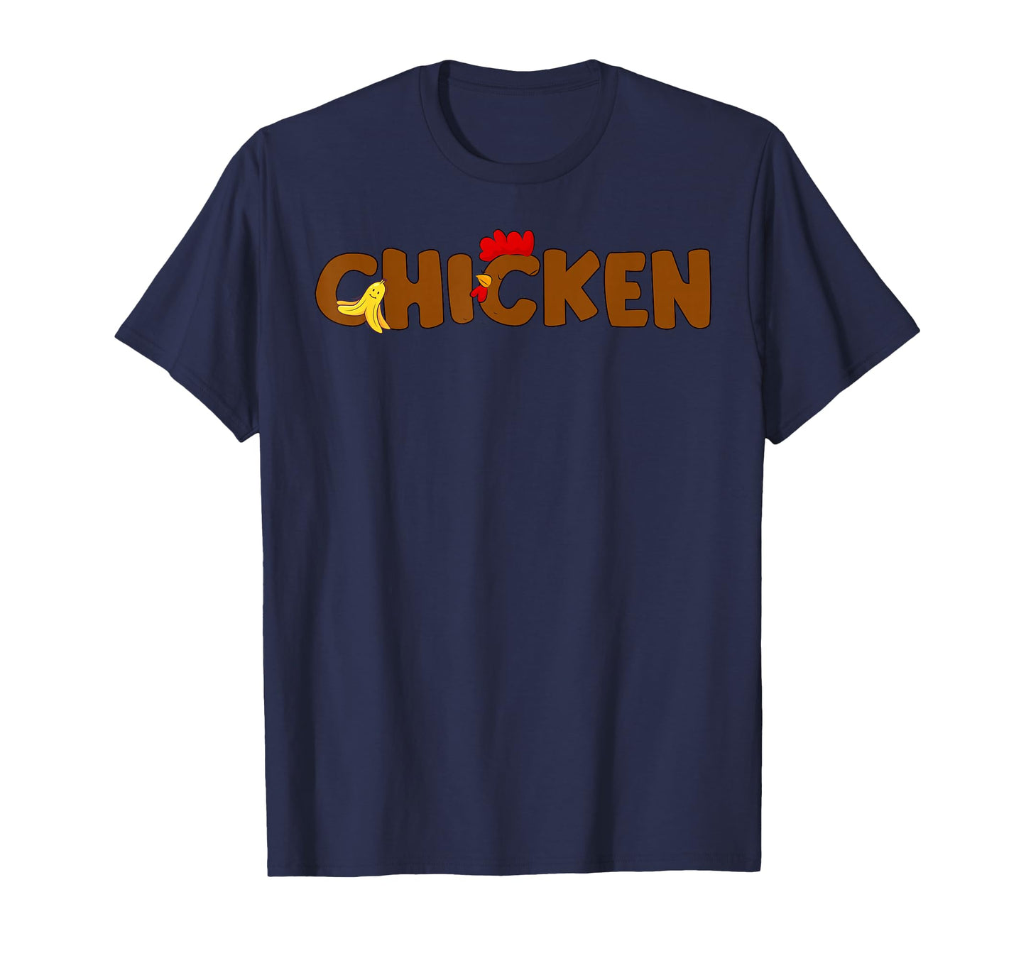 Funny Chicken & Banana Halloween Couples Family Costume 2025 T-Shirt