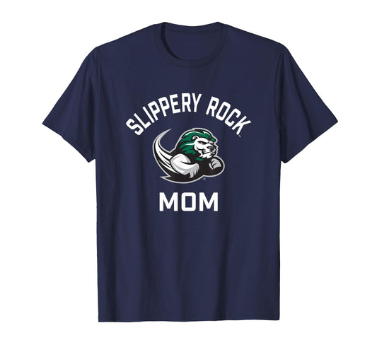 SRU Slippery Rock University Arched Mom T-Shirt