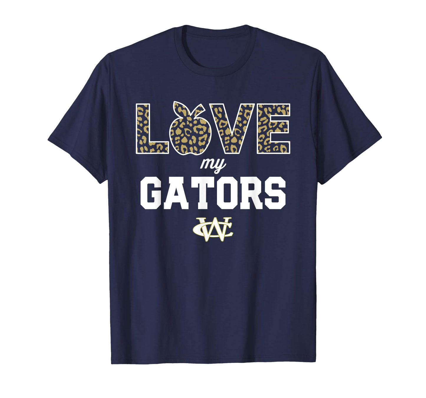 Ware County Gators Logo Love My Team HS T-Shirt
