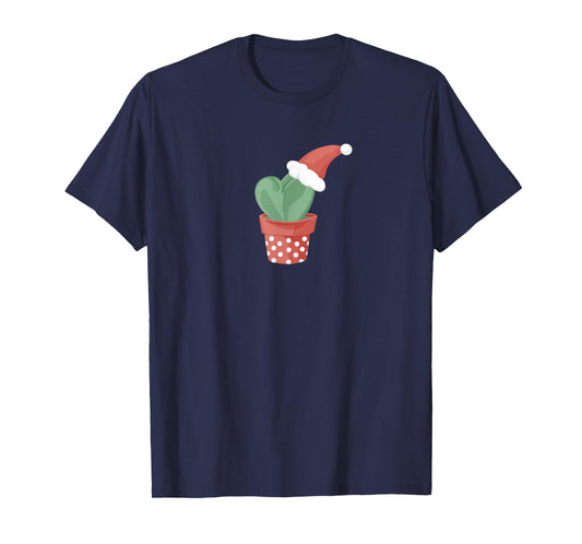 Plant Mama Christmas, Hoya Heart Santa Hat, Succulent Lover T-Shirt