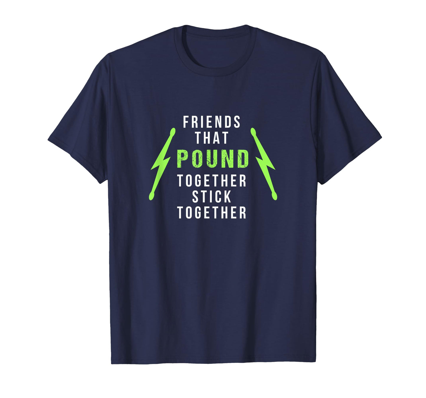 Pound Fitness Friends Pound Together with Lightning Bolts T-Shirt