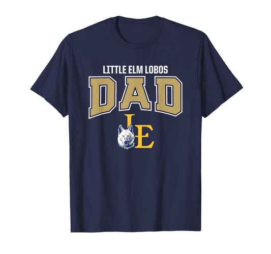 Little Elm Lobos Logo Dad HS T-Shirt