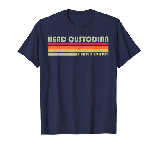 Head Custodian Vintage School Custodian Limited Edition T-Shirt