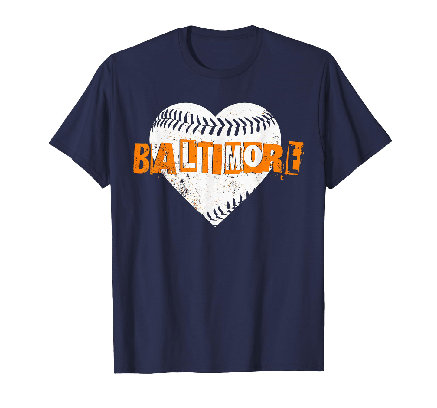 Baltimore Baseball Retro Vintage Design Baseball Lover T-Shirt