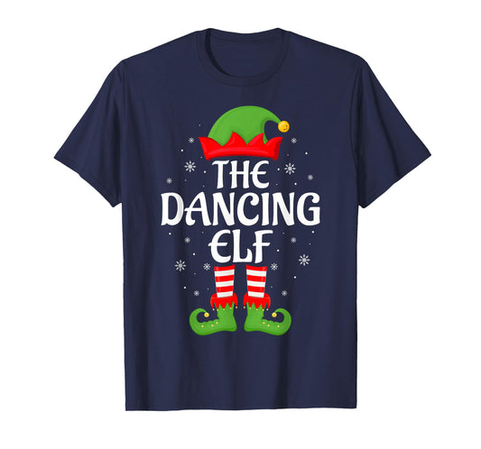 Dancing Elf Xmas Family Matching Elf Squad Christmas T-Shirt