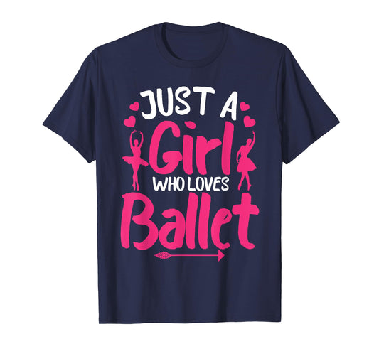 Funny Ballerina Design For Girls Women Ballet Dance Lovers T-Shirt