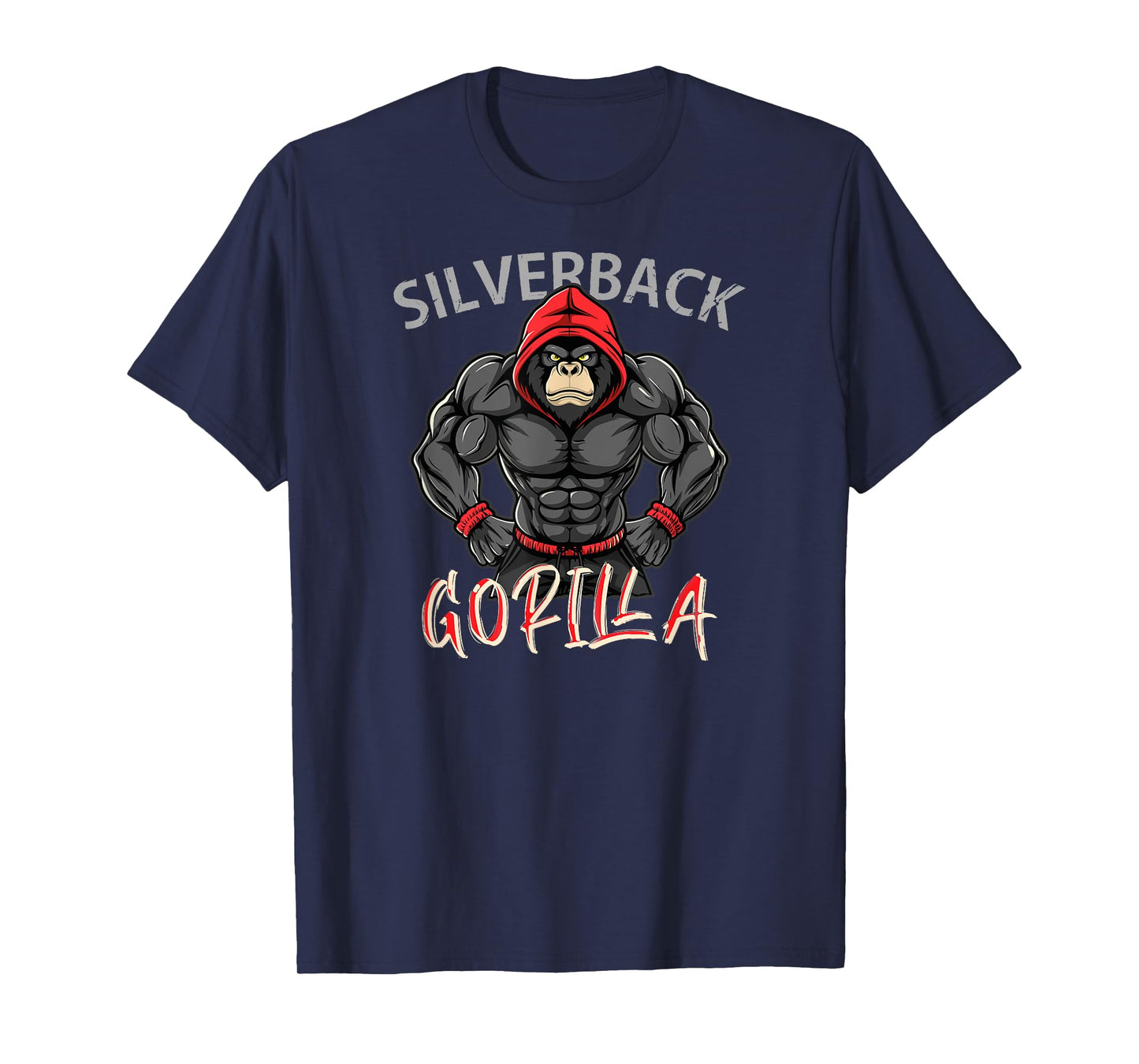 Gorilla Workout Angry Strong Scary Silverback Gorilla Gym T-Shirt
