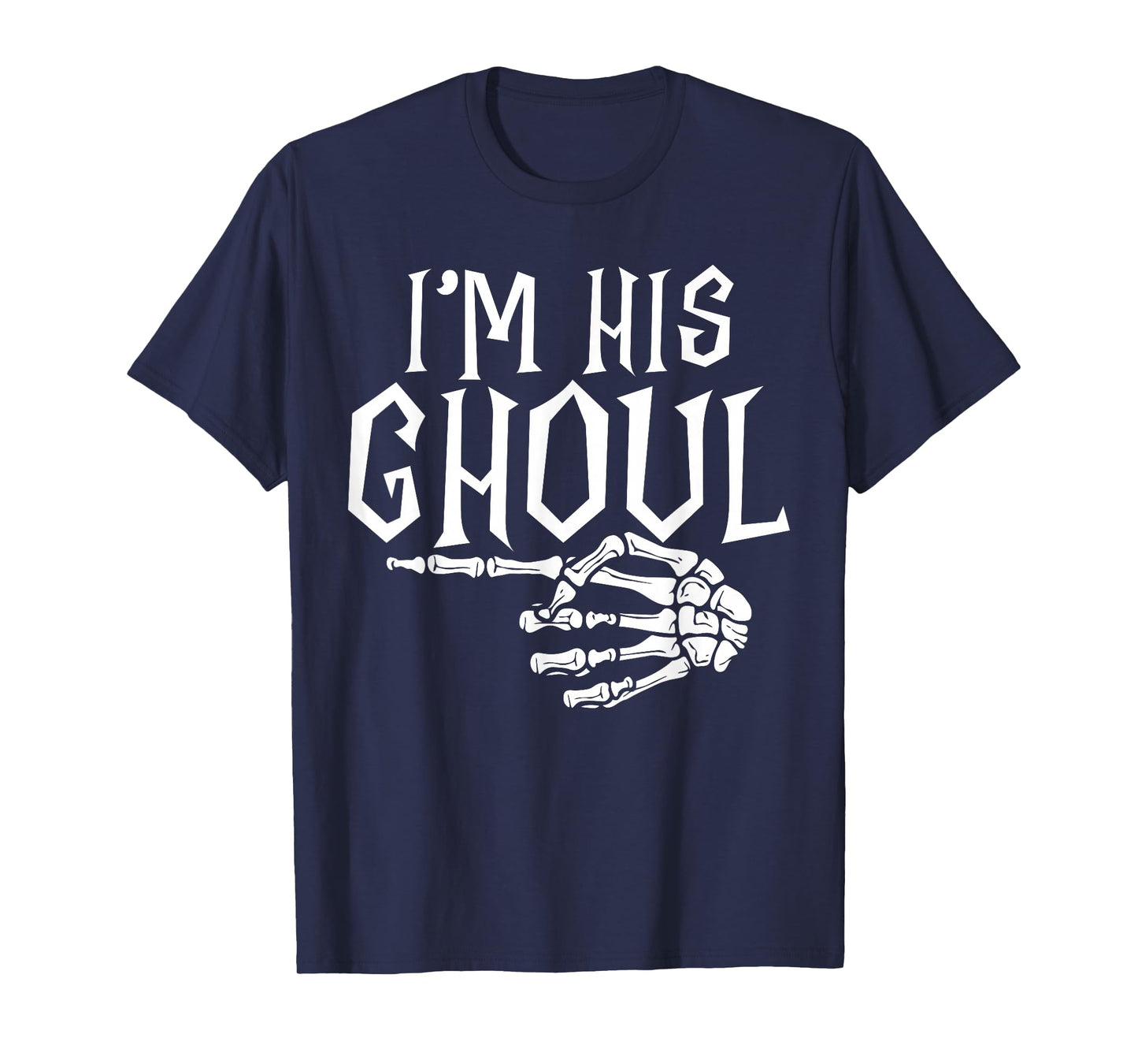 I'm Her Boo I'm His Ghoul Spooky Ghost Halloween Couple Men T-Shirt