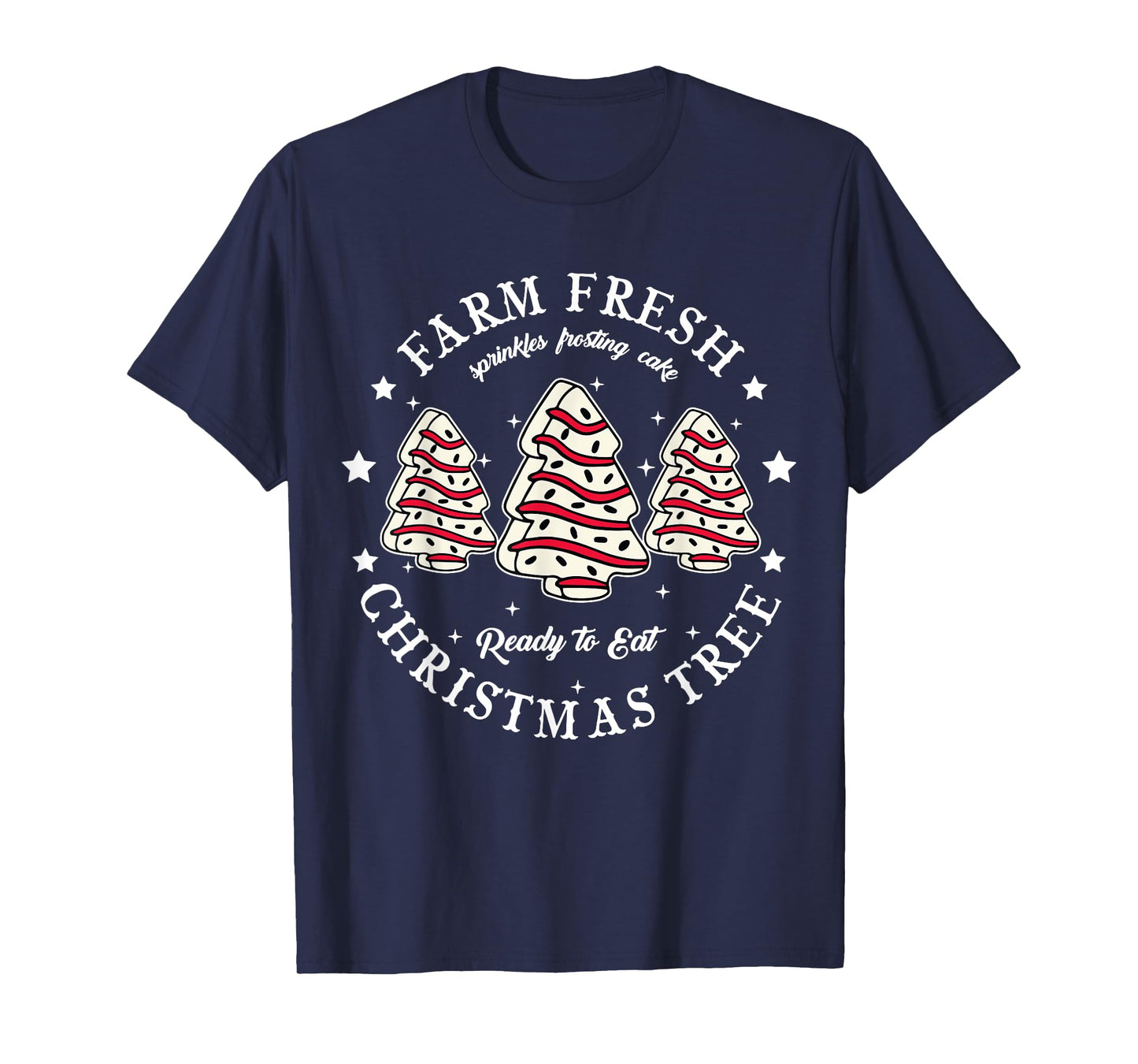 Farm Fresh Christmas Tree Xmas Cake Holiday Family Matching Unisex-Kids T-Shirt