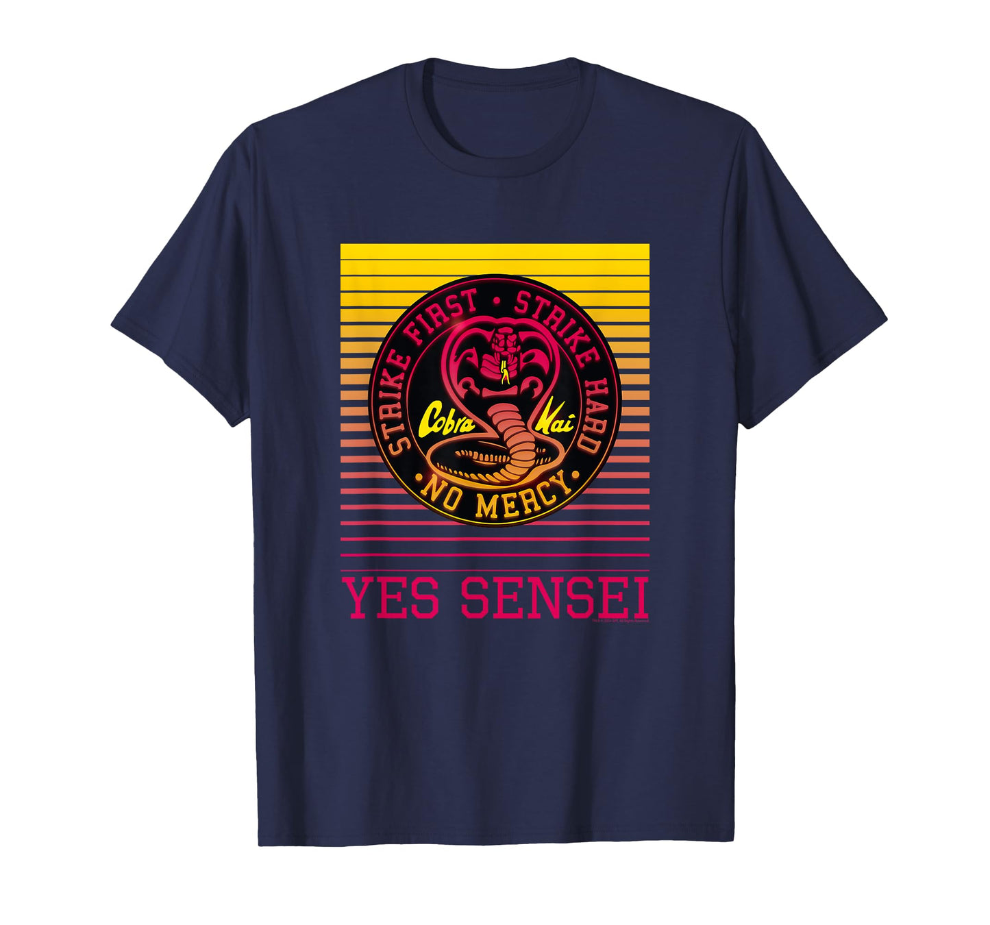 Cobra Kai Yes Sensei Retro Gradient T-Shirt
