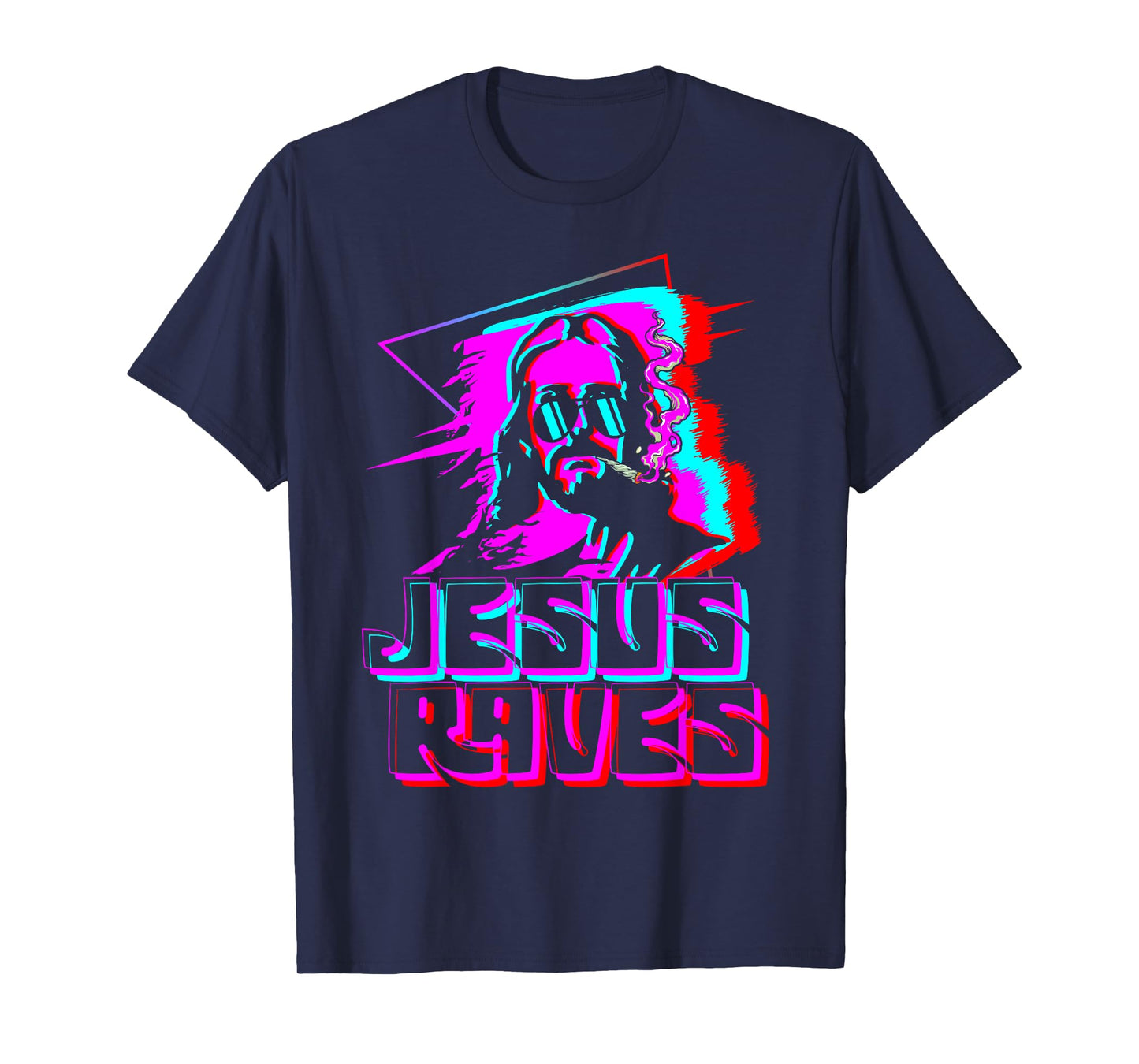 Jesus Raves House Music Techno Music Rave Party T-Shirt