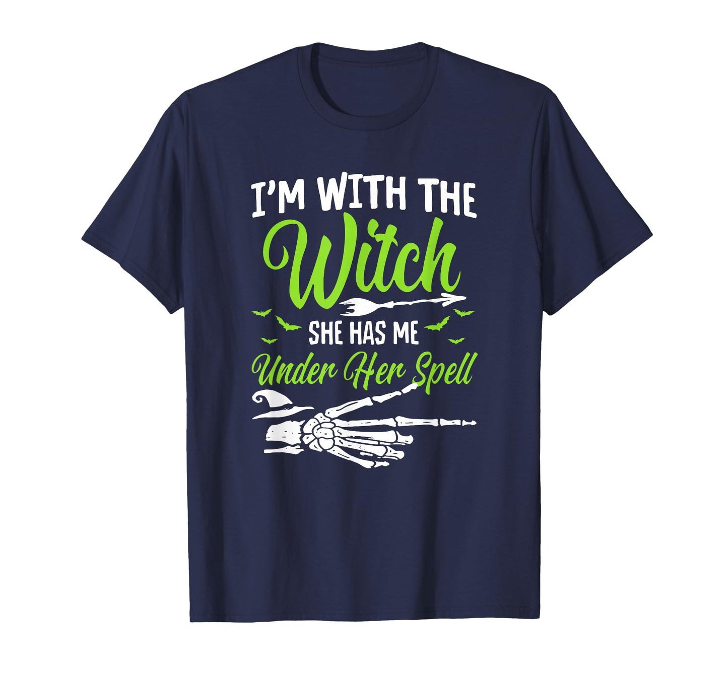 I'm with The Witch Funny Halloween Couple Costume Party T-Shirt