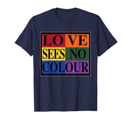 Love Sees No Colour | Retro Graphic 1990's Urban Vintage T-Shirt