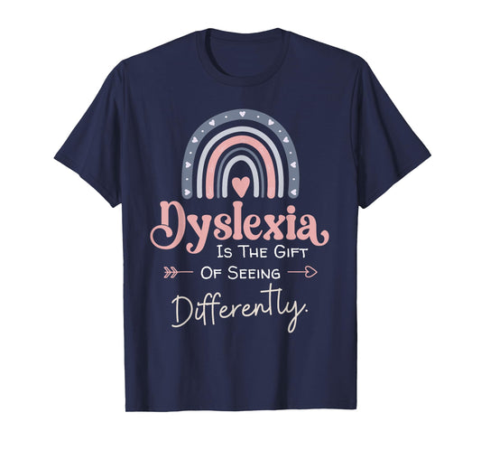 Dyslexia Seeing Differently Funny Dyslexia Awareness T-Shirt