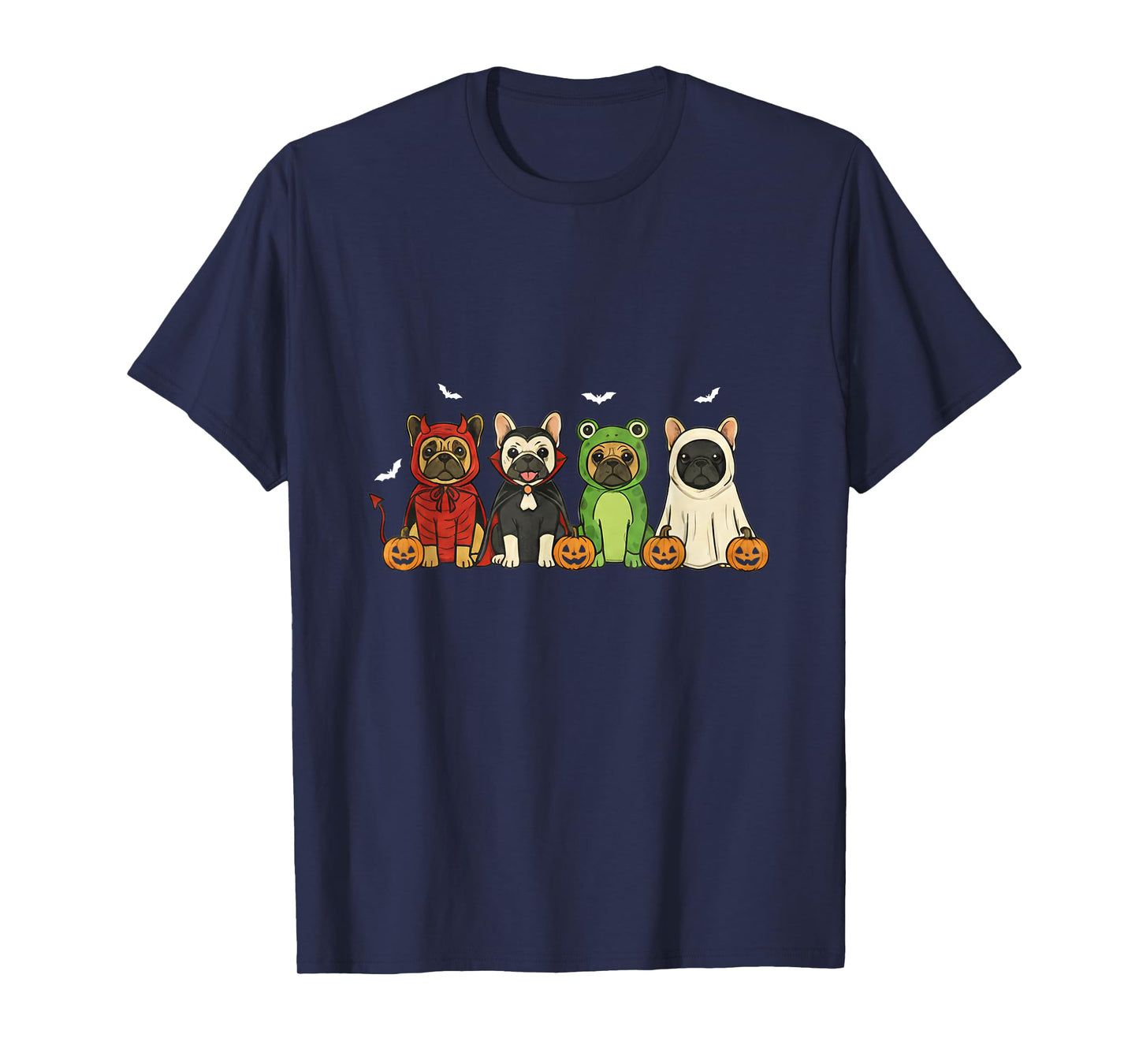 French Bulldog Halloween Mummy Ghost Witch Dog Mom T-Shirt