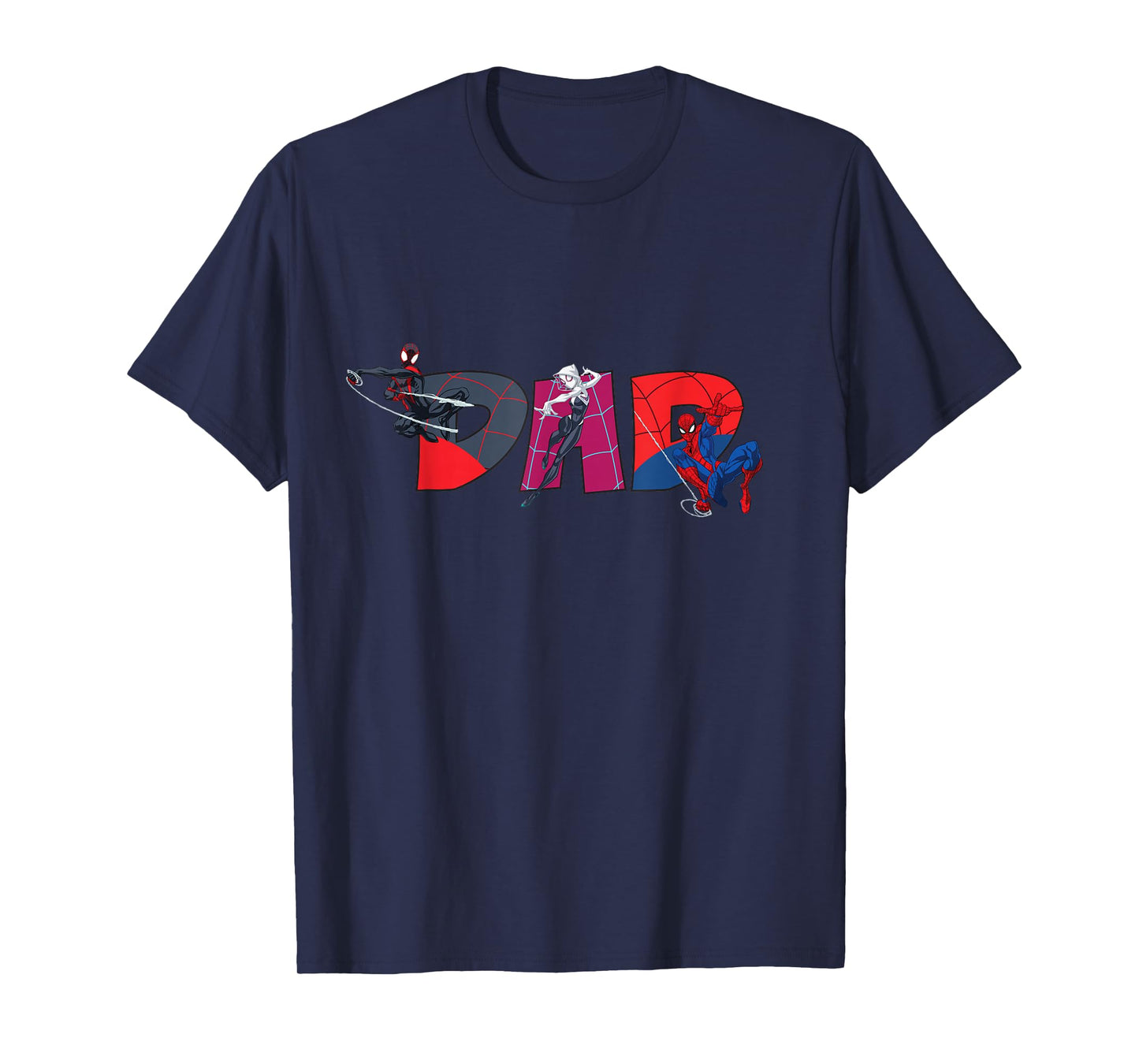 Marvel Spider-Man Trio Dad Father's Day Family Trip Birthday T-Shirt