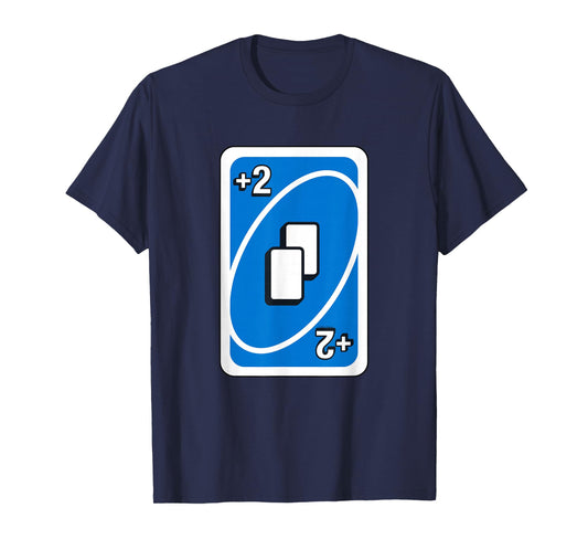 UNO - Blue Draw Two Card T-Shirt