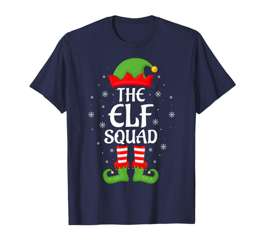 Elf Squad Xmas Matching Family Group Elf Christmas T-Shirt