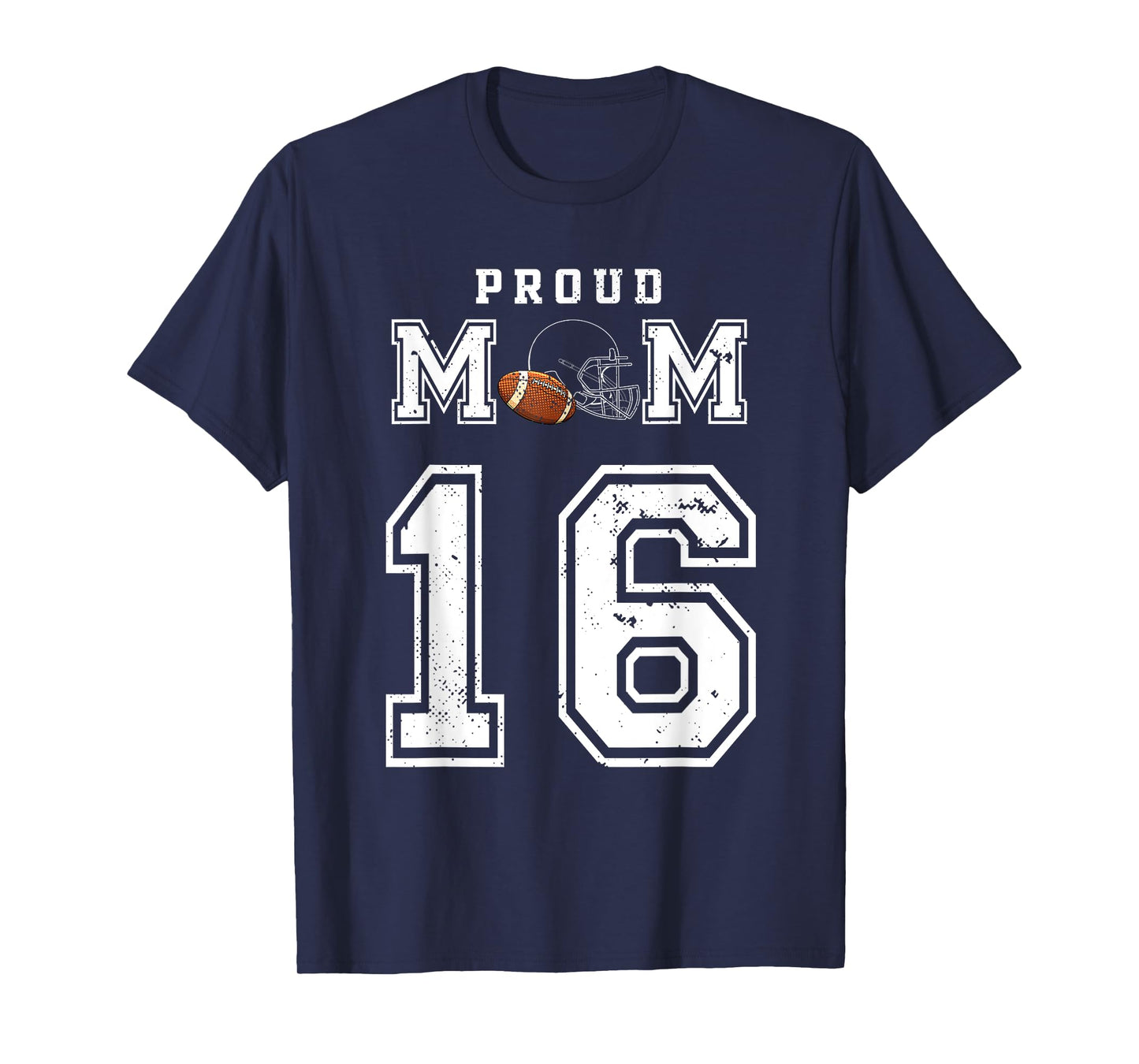 Custom Proud Football Mom Number 16 Personalized For Women T-Shirt