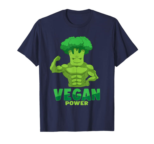 Vegan T shirt for Men - Vegan Plant Power Lifter T-Shirt