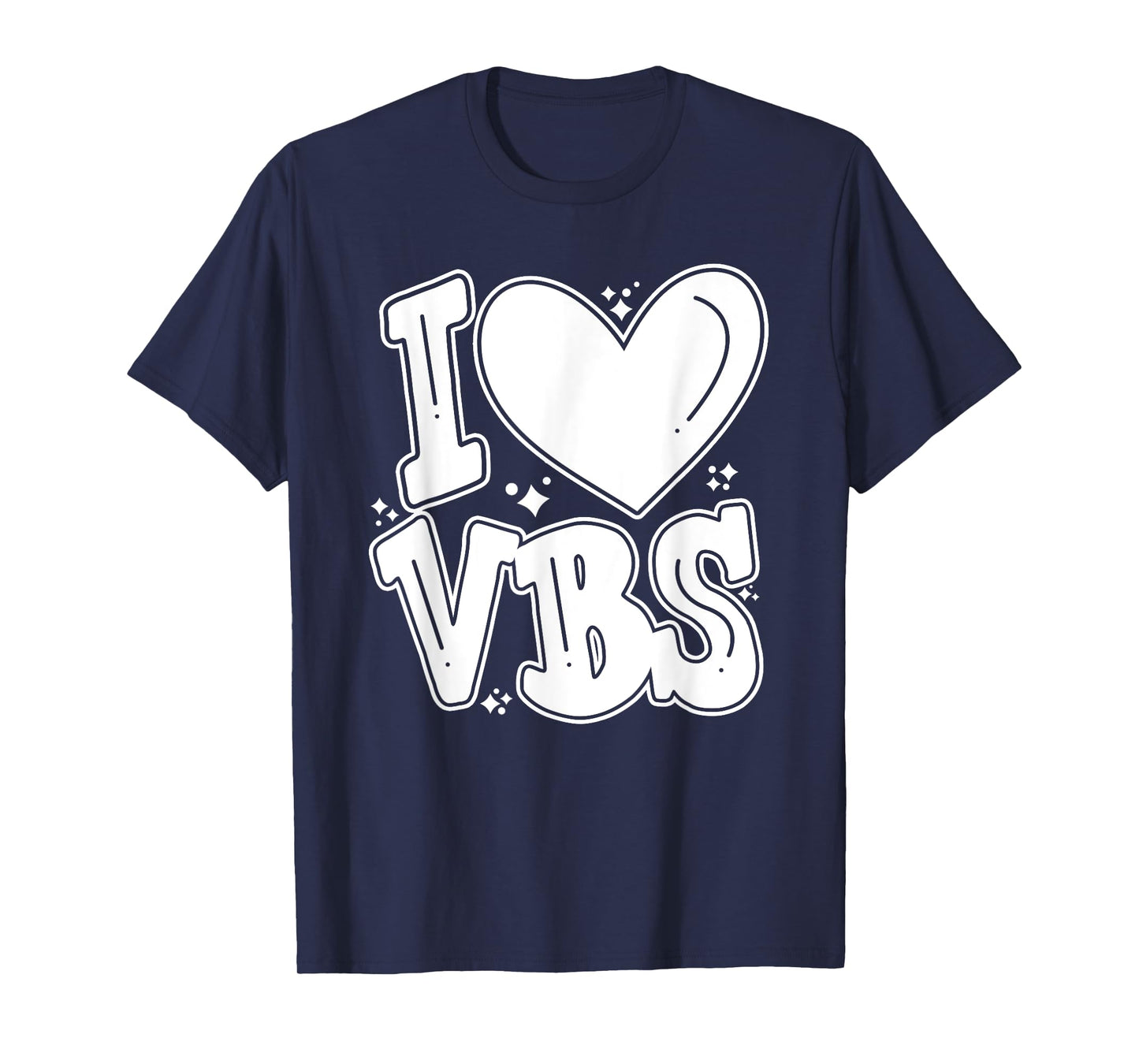 I Love VBS 2024 Vacation Bible School Christian Summer Camp T-Shirt for Men Women Kids