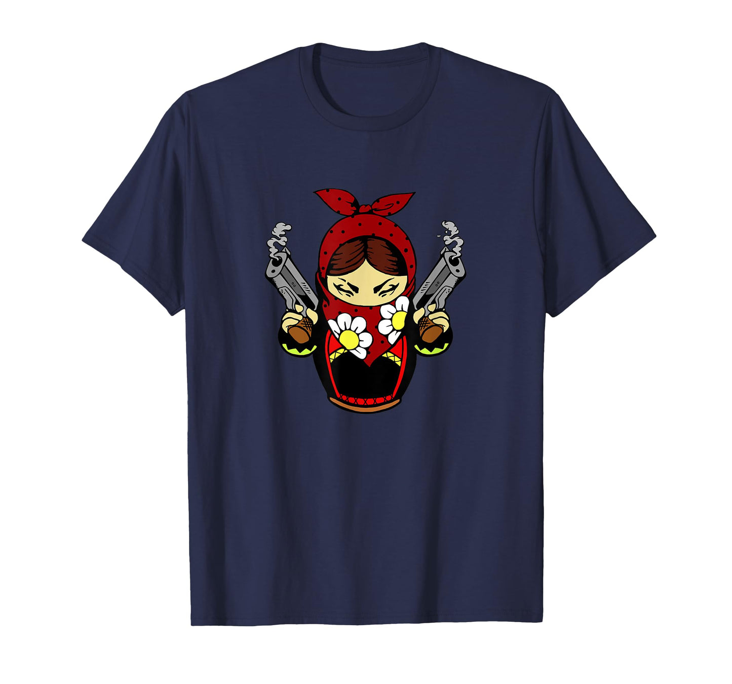 Pistols Matryoshka Matroshka Russian Doll Russia Street T-Shirt