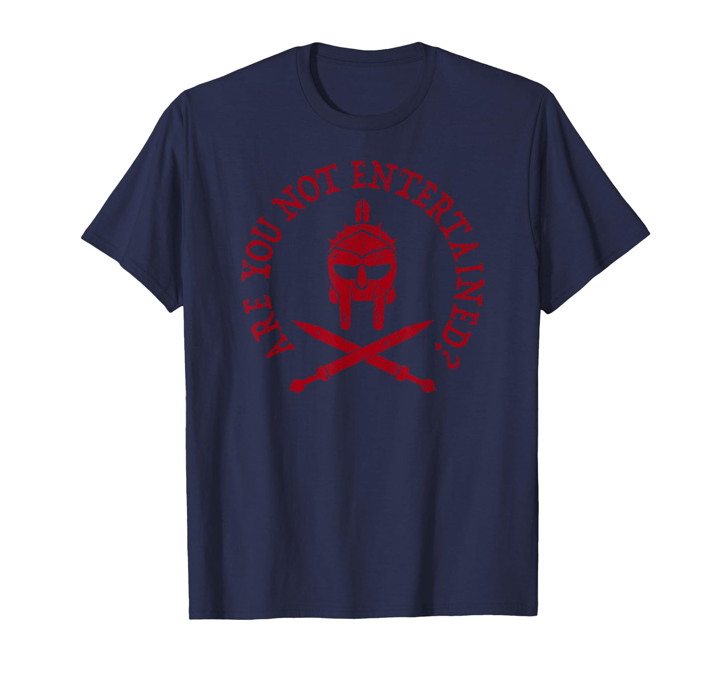 The Five Rings Collection ARE YOU NOT ENTERTAINED? Unisex-Adults MMA T-Shirt Black Small