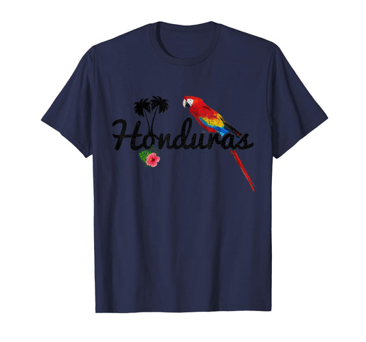Honduras Parrot Macaw Vintage Pride Honduran Souvenir T-Shirt