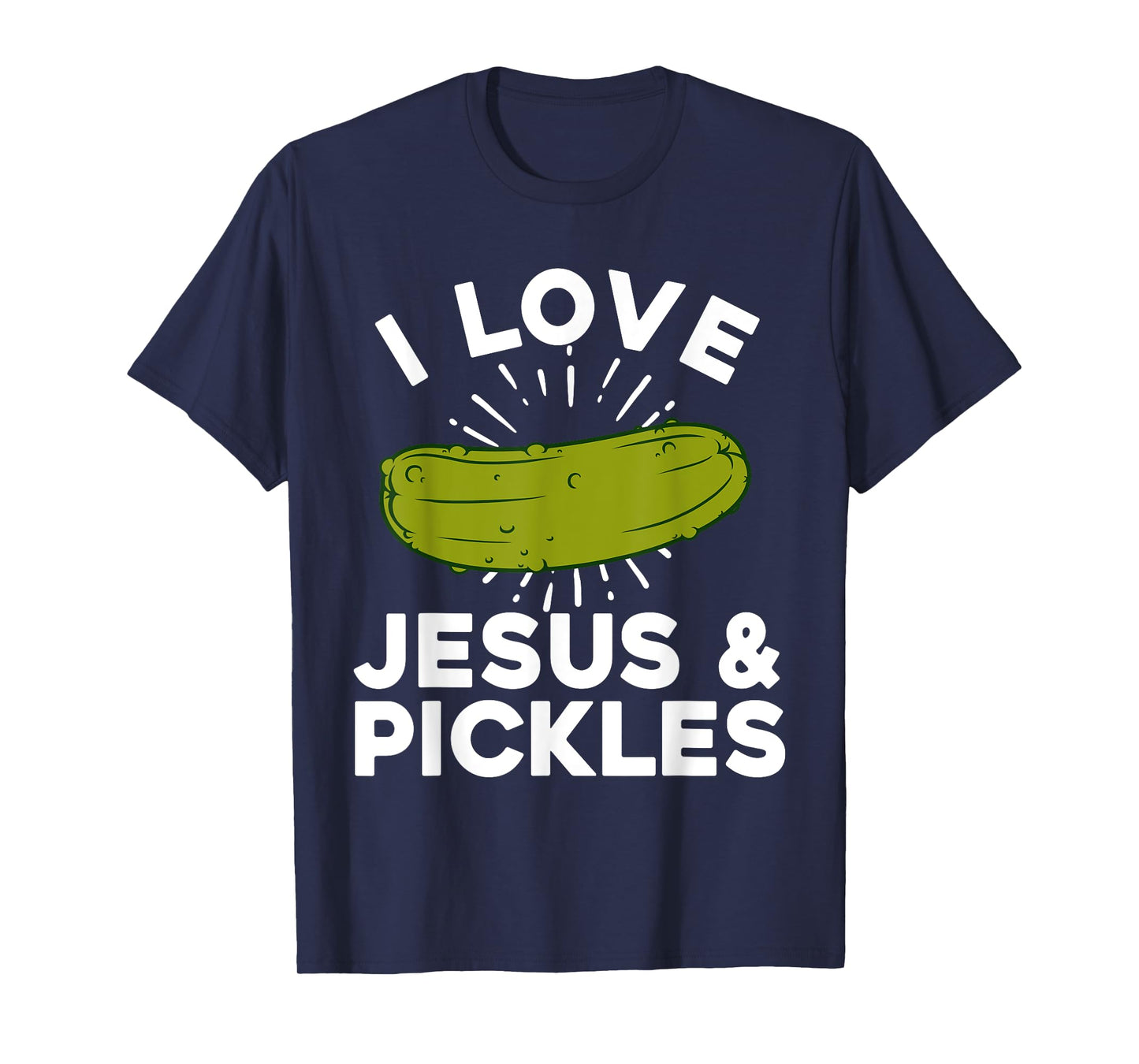 Cute Pickle Design For Men Women Kids Jesus Pickle Lovers T-Shirt