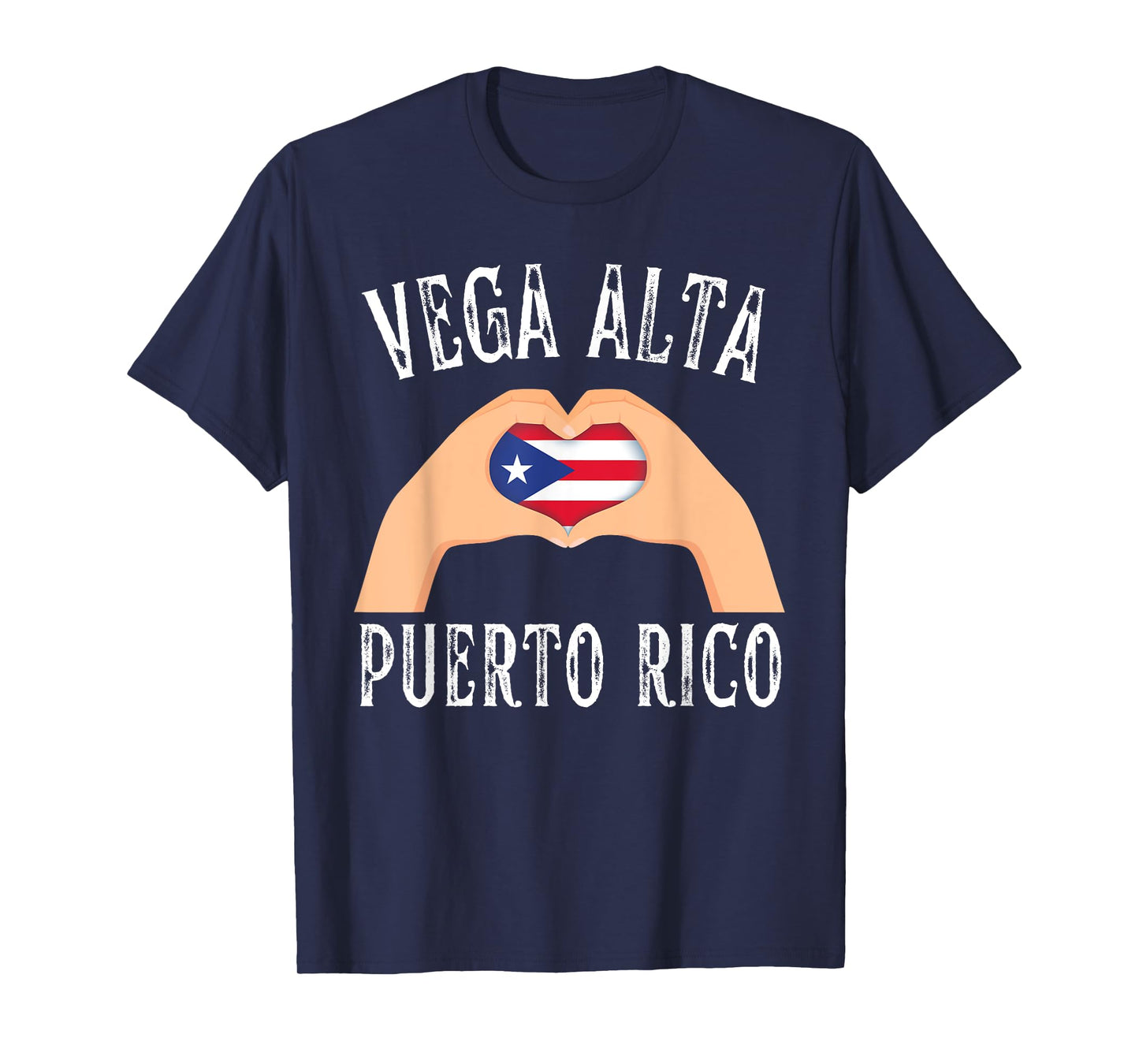 Puerto Rico Flag Heart Vega Alta City T-Shirt