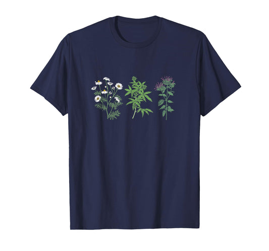 Vintage Botanical Beautiful Flower Lover Pun Gardener T-Shirt