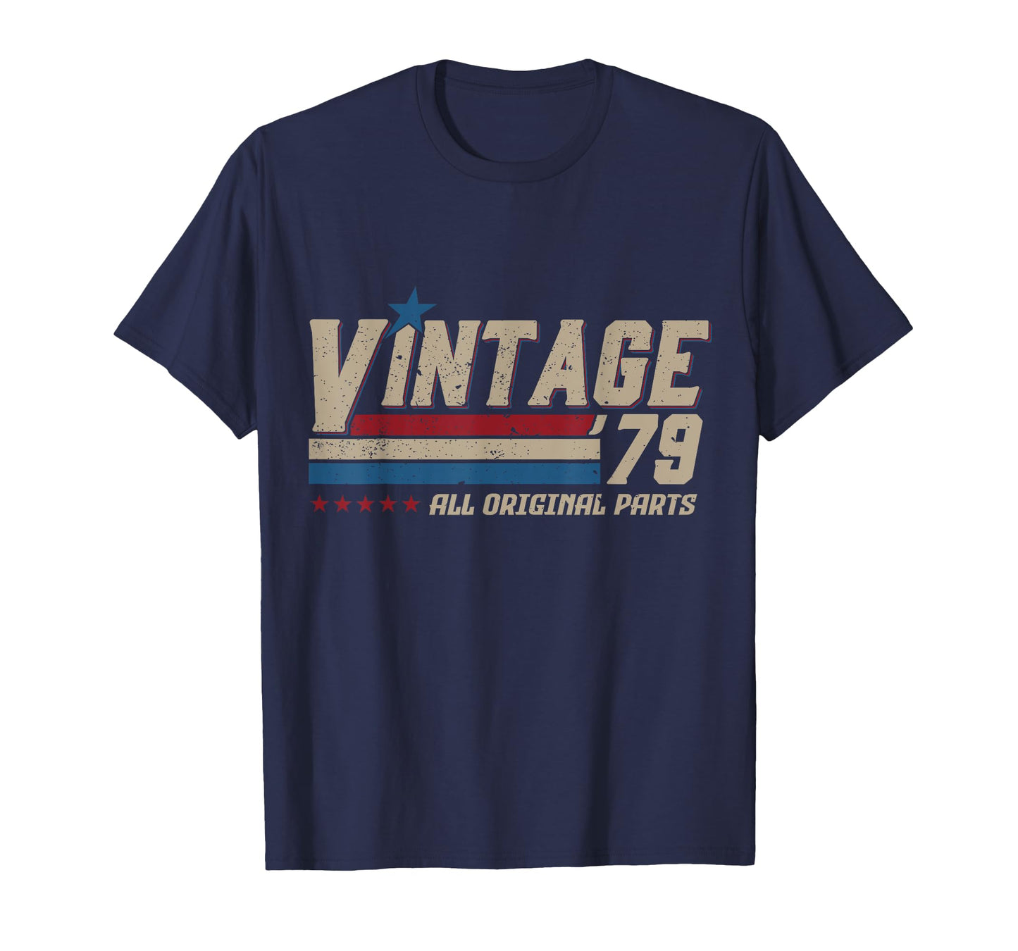 Vintage 1979 All Original Parts Birthday Men T-Shirt