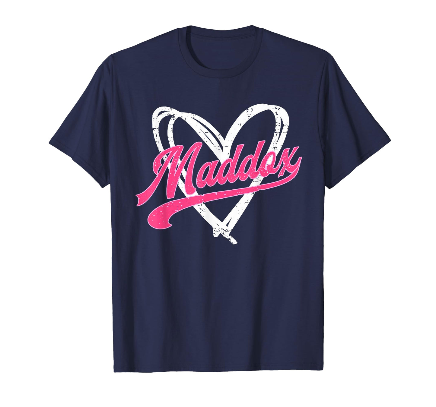 Heart Personalized Name Maddox I Love Maddox Vintage T-Shirt