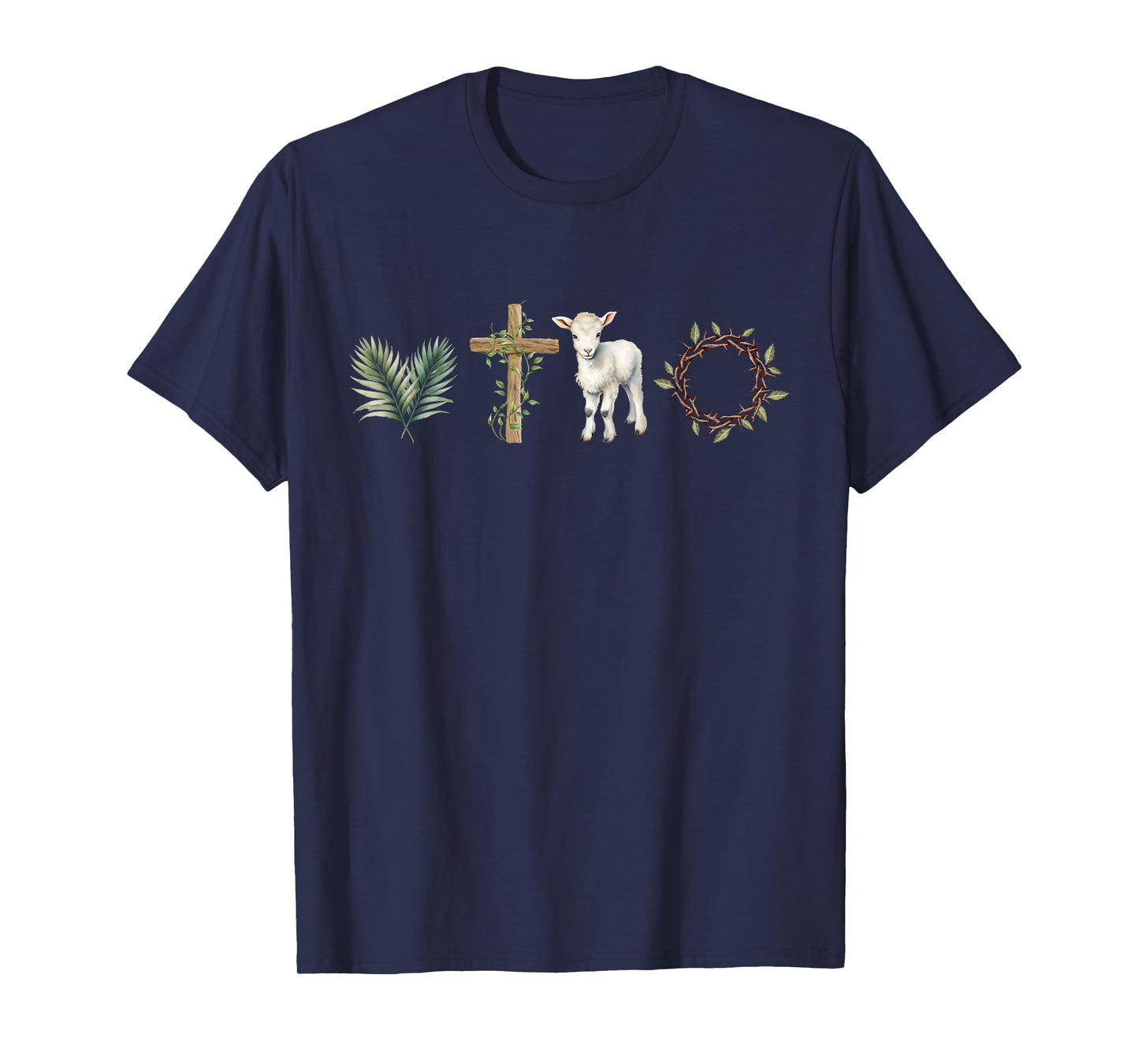 Religious Easter Jesus Christian Cross Faith He Is Risen T-Shirt