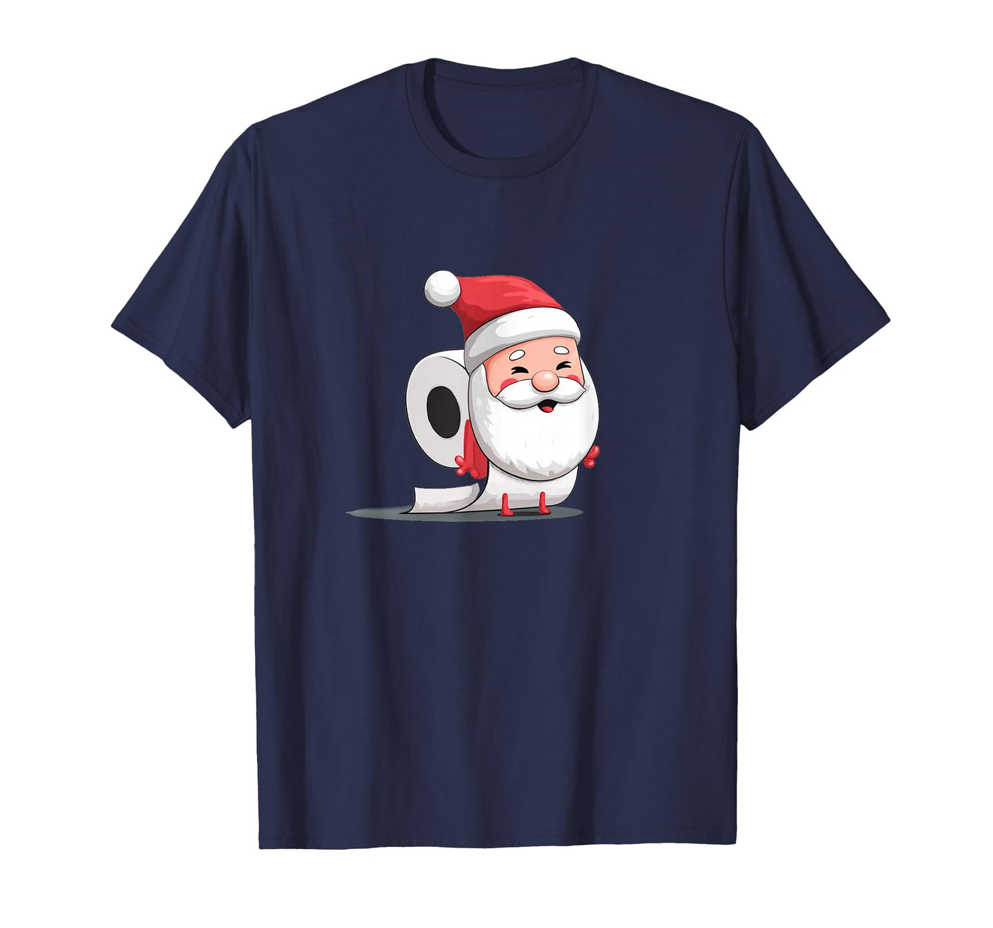 Awesome Toilet Paper Santa Graphic for Festive Man and Woman T-Shirt