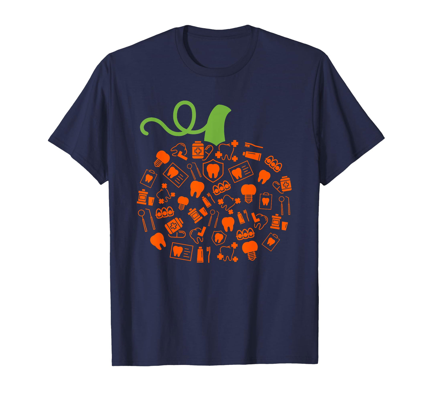 Teeth Ghost Pumpkin Witch Dental Halloween Dentist Dental T-Shirt