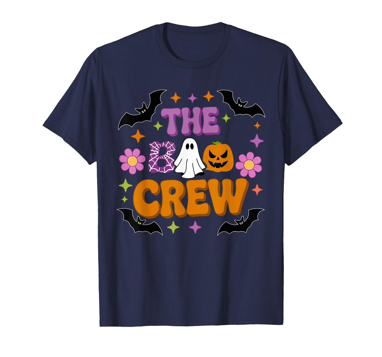 Halloween Ghost The Boo Crew Costume Matching Women Kids Men T-Shirt