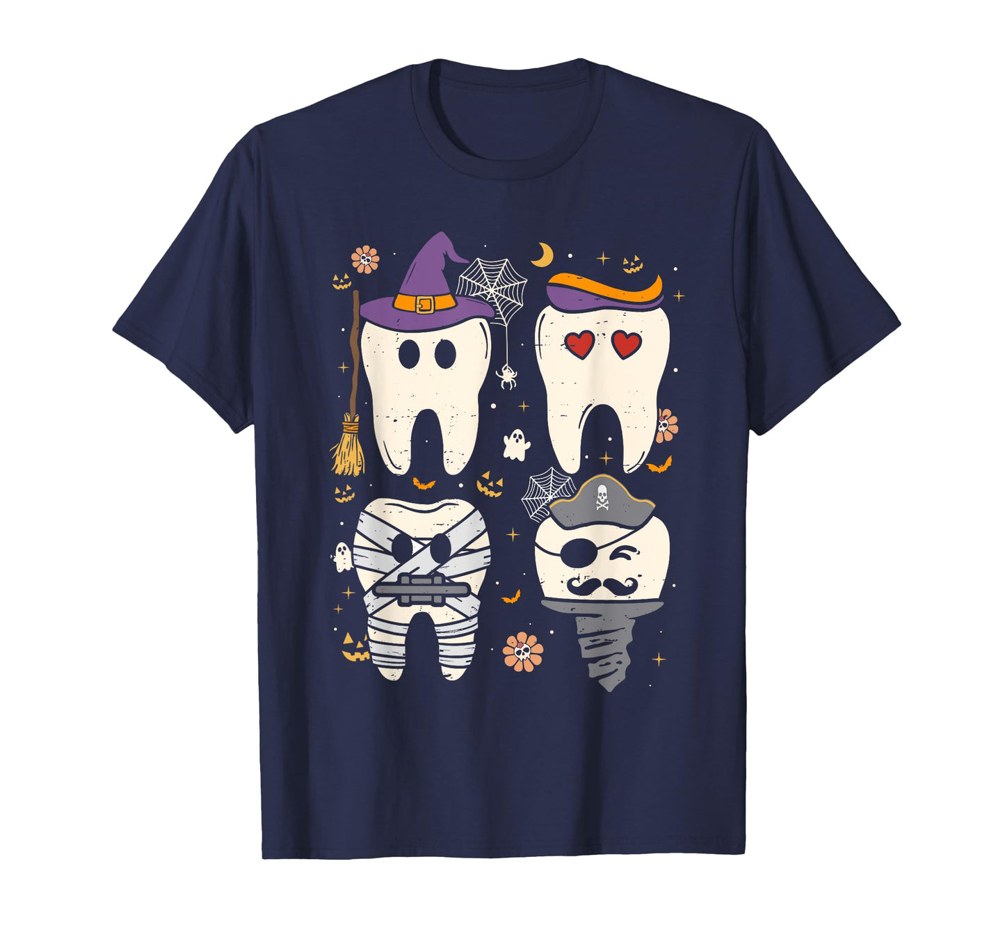 Halloween Dentist Witch Teeth Dental Crew Costume Men Women T-Shirt