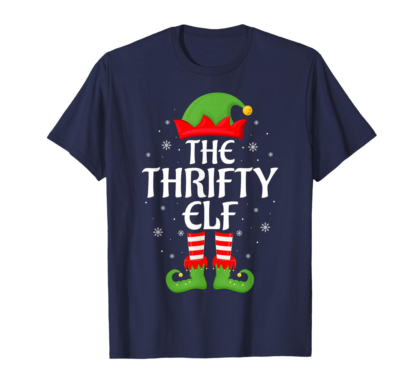 Thrifty Elf Xmas Family Matching Elf Squad Christmas T-Shirt