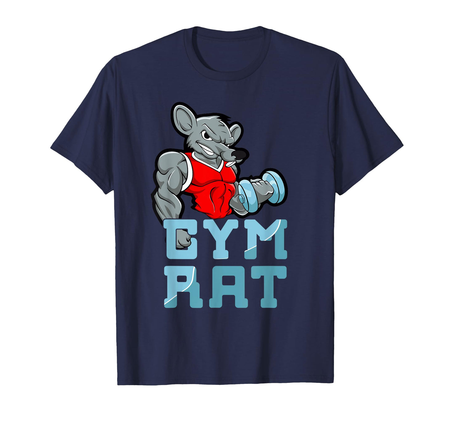 Gym Rat Fitness Bodybuilding Exercise Muscles Sport T-Shirt