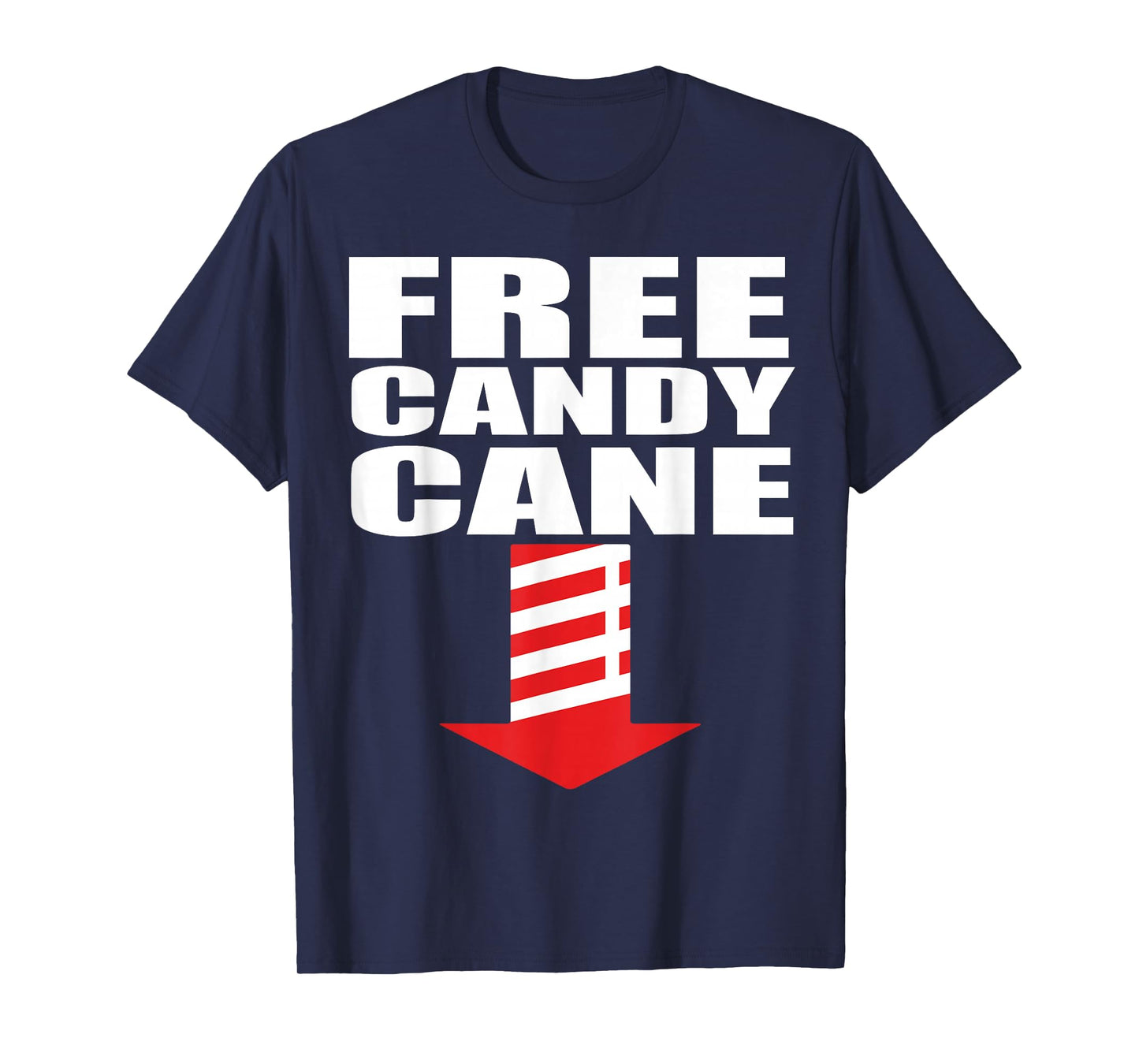 Funny Candy Cane Adult Humor Christmas Holiday Tee T-Shirt