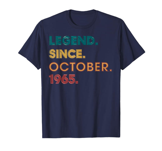 Legend 1965 60th Birthday Gifts for Men Women 60 Year Old T-Shirt
