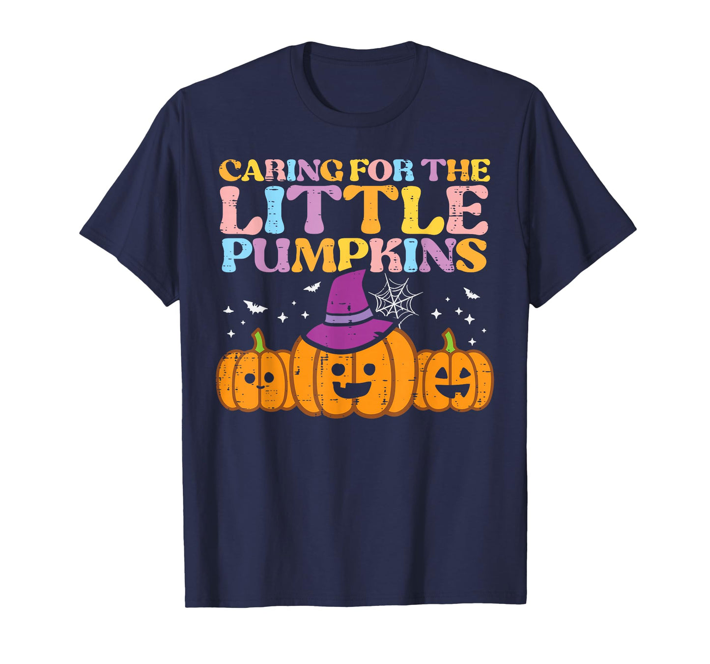 Halloween Nurse Caring Little Pumpkins Nicu Costume Women T-Shirt